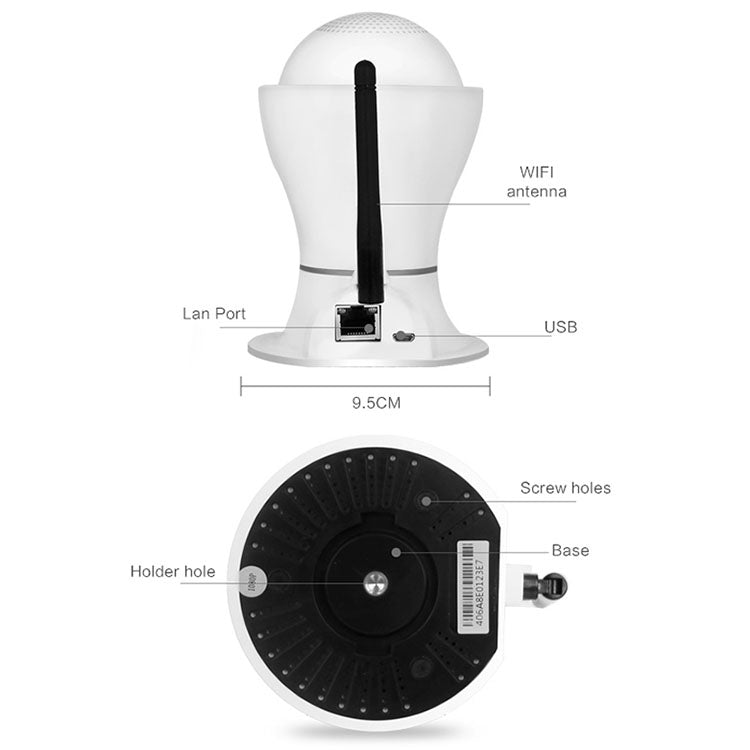 Anpwoo Hercules GM8135+SC2145 1080P HD WiFi IP Camera, Support Motion Detection & Infrared Night Vision & TF Card(Max 128GB), Hercules Anpwoo Hercules GM8135+SC2145 1080P HD WiFi IP Camera, Support Motion Detection & Infrared Night Vision & TF Card(Max 128GB), Hercules